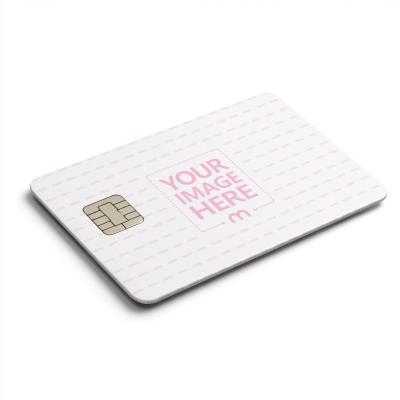 Bank Card Mockup with Chip for Banking Product Branding