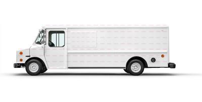 Van Mockup Side View Profile for Food Truck Ads
