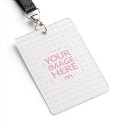 Card Badge Mockup with Lanyard for Modern Identity Branding