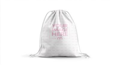 Drawstring Bag Mockup for Modern Merchandise Branding