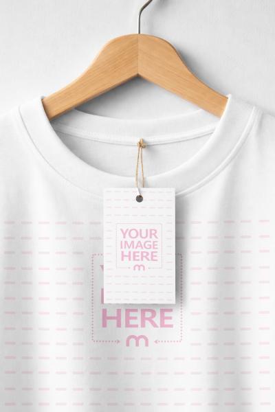 T-Shirt and Clothing Tag Mockup for Apparel Branding