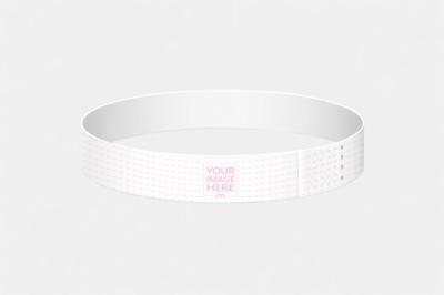 Paper Wristband Mockup for Event Accessory Design