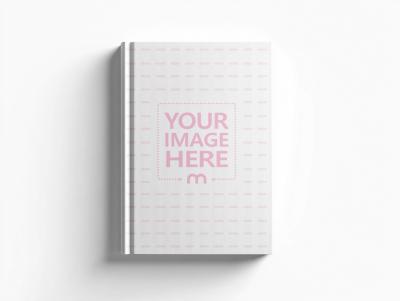 Hardcover Book Mockup Top View for Professional Cover Design