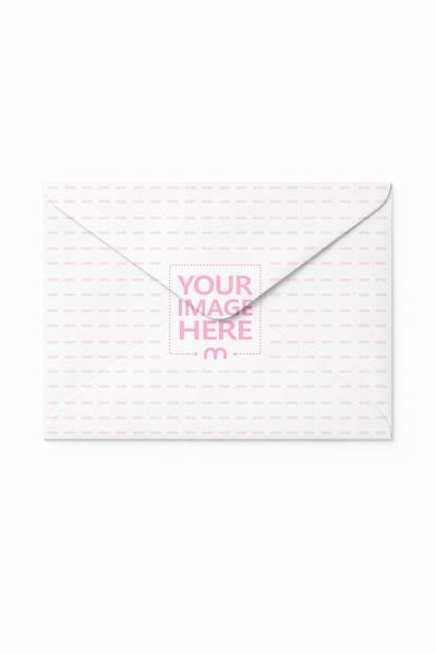 Envelope Mockup Front View with Closed Flap