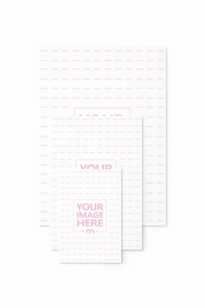 Stacked A4 Paper Mockup with Overlapping Sheets
