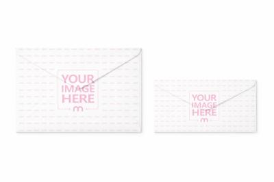 Two Envelope Mockups Side by Side for Postal Branding