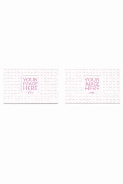 Landscape Card Mockup Pair for Print Design Showcases