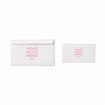 Envelope Mockup Back View with Sealed Flap