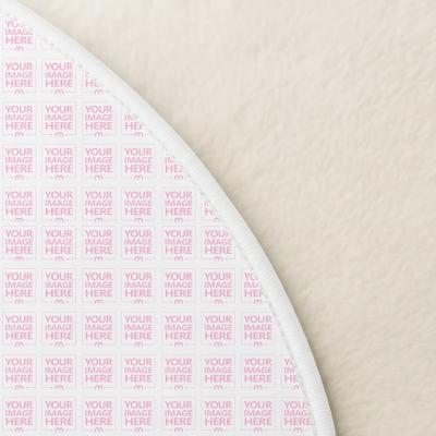 Round Rug Mockup Top View for Home Décor