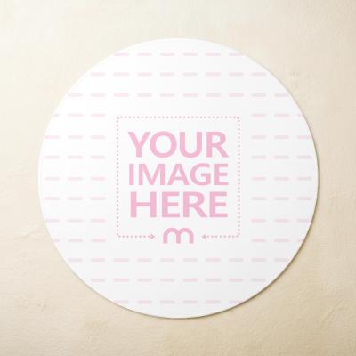 Round Rug Mockup for Interior Branding
