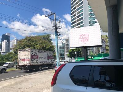 Billboard Mockup on Roadside Outdoor for Highway Promotion