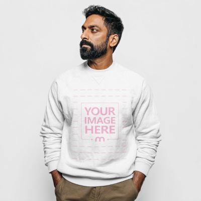 Crewneck Sweatshirt Mockup on Male Model for Everyday Wear