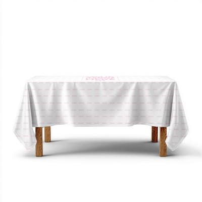 Rectangular Tableclothed Mockup for Event Displays
