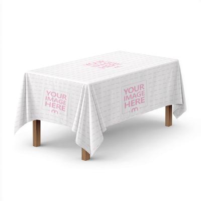 Tableclothed Mockup For Restaurant Promotion