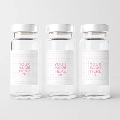 Glass Vial Mockup Set for Serum Packaging