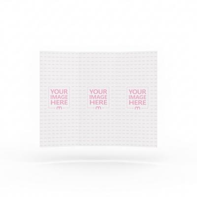 Trifold Brochure Mockup Generator in Isolated Background