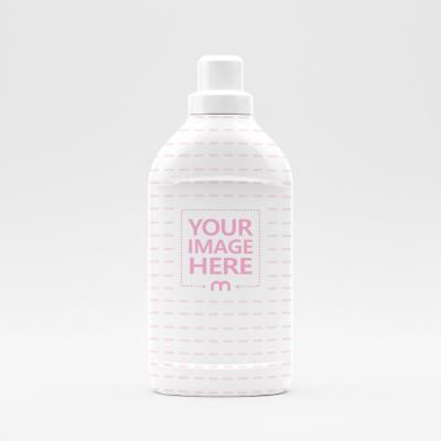 Plastic Bottle Mockup with Screw Cap on Neutral Background