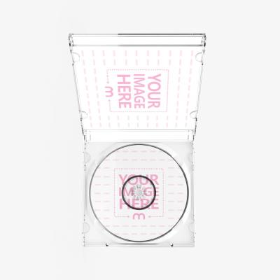 CD Case PSD Mockup Angle View for Realistic Disc Packaging