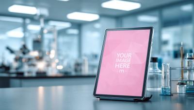 Tablet Mockup Generator on Laboratory Workbench