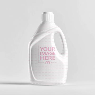 Laundry Detergent Bottle Mockup on Neutral Background