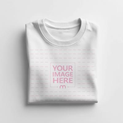 Folded Sweatshirt Mockup Front View on Neutral Background