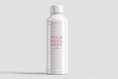 Bottle Mockup on Isolated Background for Packaging