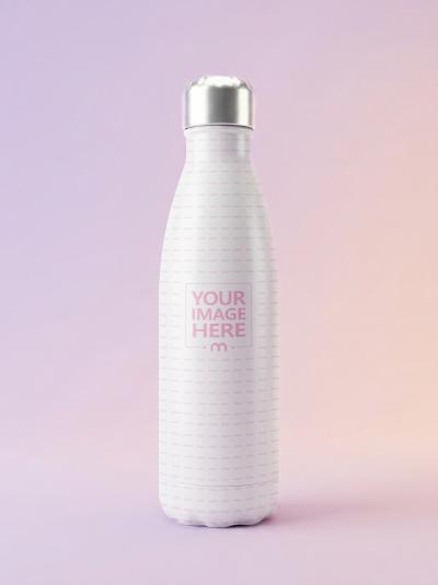 Metal Water Bottle Mockup for Wellness Lifestyle Brands