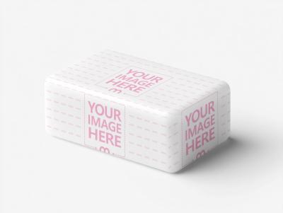 Rounded Edge Soap Bar Mockup on Neutral Background