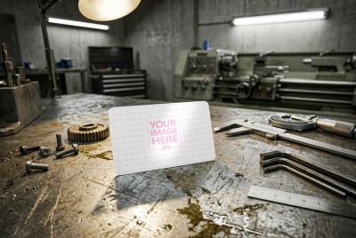 Plastic Membership Card Mockup for Craftsman Brands