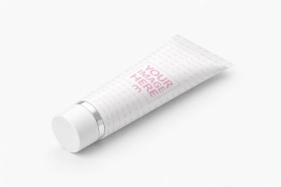 Squeezable Cosmetic Tube Mockup for Beauty Branding