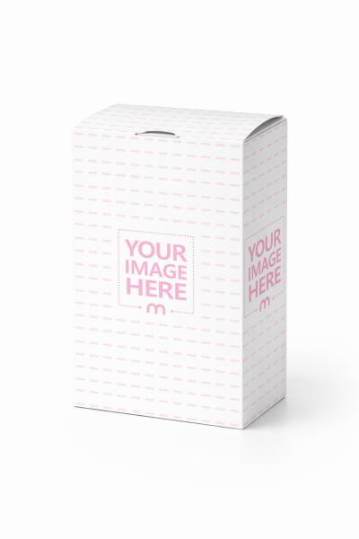 Tall Cardboard Box Mockup for Retail Product Branding