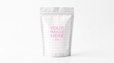 Stand-Up Pouch Mockup Generator in Isolated Background