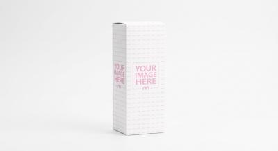Tall Vertical Rectangular Box Mockup in Isolated Background