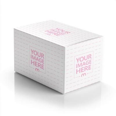 Rectangular Shipping Box Mockup in Isolated Background