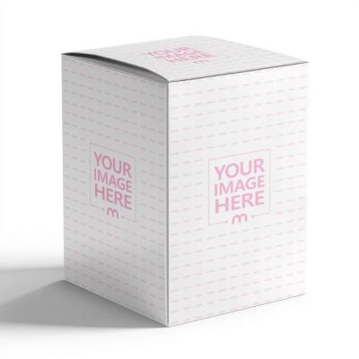 Tall Rectangular Box Mockup in Isolated Background