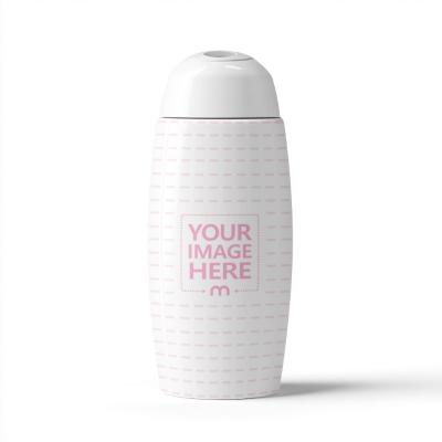 Oval Cosmetic Bottle Mockup in Isolated Background