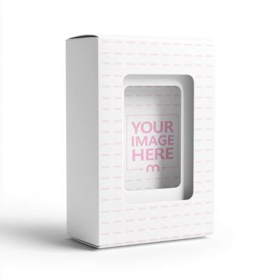 Vertical Rectangular Box Mockup with Window for Retail Branding