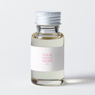 Small Glass Dropper Bottle Mockup with Silver Screw Cap