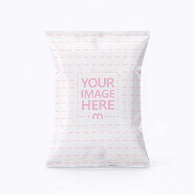 Snack Packaging Mockup Isolated on Editable White Background
