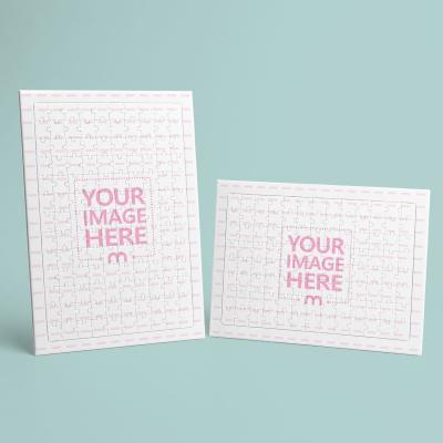 White Framed Puzzle Mockup Set