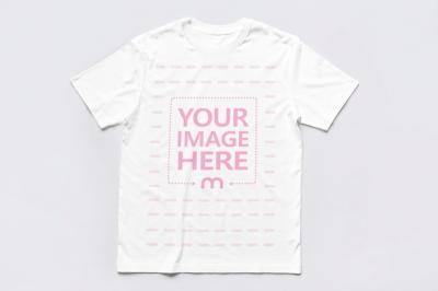 White T-Shirt Mockup Front View