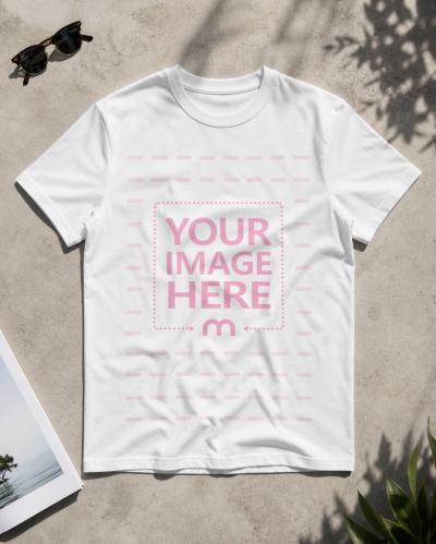 Customisable T-Shirt Flat Lay Mockup Generator