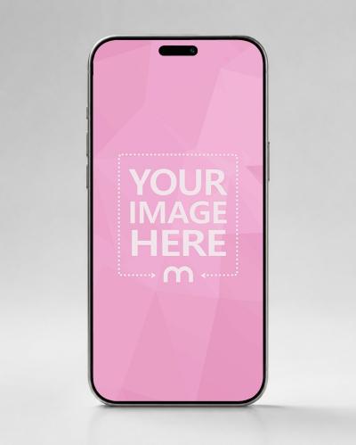 iPhone 17 Pro Mockup with Customizable Screen and Background