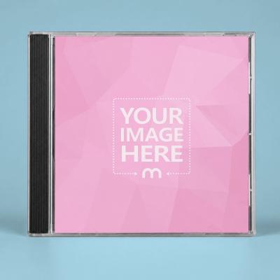 Customizable CD Jewel Case Mockup with Editable Background