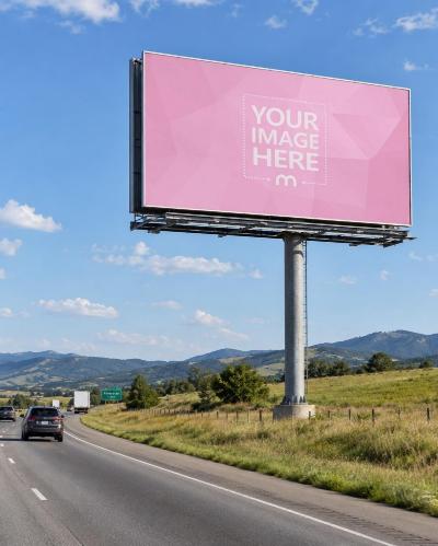 Highway Billboard Advertising Mockup Generator