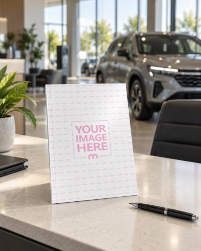 Car Dealership Catalogue Mockup Generator