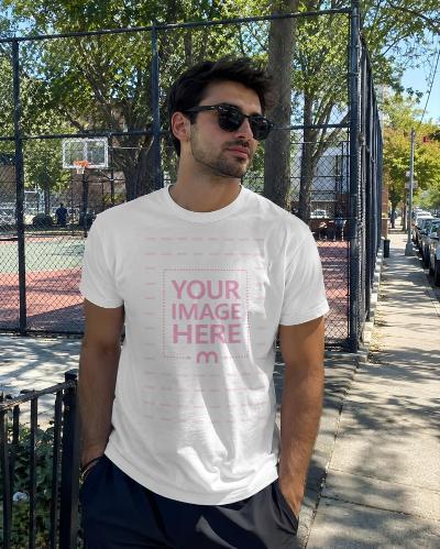 High Resolution Men's T-Shirt Mockup Generator