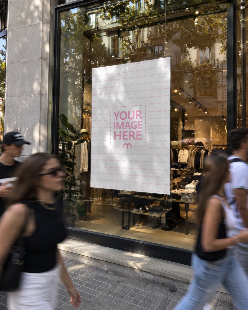 High Resolution Luxury Store Window Poster Mockup Template High Resolution Luxury Store Window Poster Mockup Template preview image